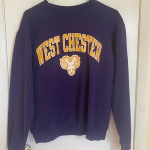 Champion West Chester University Crewneck Sweatshirt Size small Ram Purple